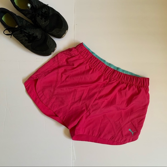 Puma Pants - Puma Pink/Teal Running Shorts